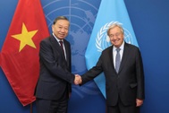 Tổng Bí thư, Chủ tịch nước Tô Lâm gặp Tổng Thư ký Liên Hợp Quốc António Guterres