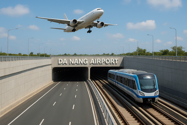 Đà Nẵng khởi động dự án đường hầm có tàu điện ngầm dưới sân bay