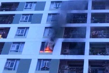 Cháy căn hộ tầng 8 chung cư, cư dân tháo chạy hỗn loạn