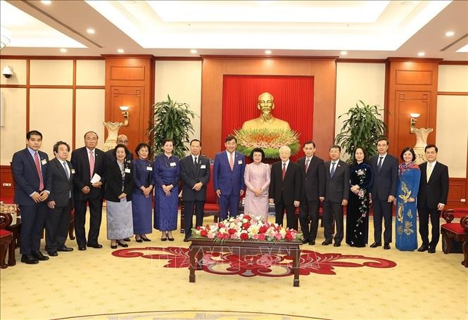 Tổng Bí thư Nguyễn Phú Trọng tiếp Chủ tịch Quốc hội Campuchia - 5