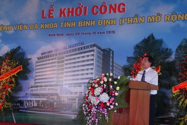 Đầu tư 1.300 tỉ mở rộng bệnh viện đa khoa tỉnh Bình Định
