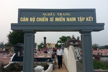 Khánh thành khu nghĩa trang cán bộ chiến sĩ miền Nam tập kết