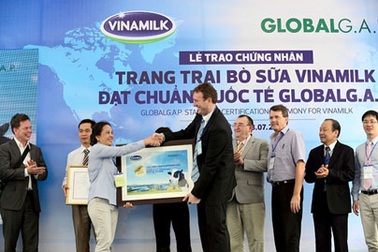 Trang trại Vinamilk nhận chuẩn quốc tế Global G.A.P đầu tiên tại Đông Nam Á