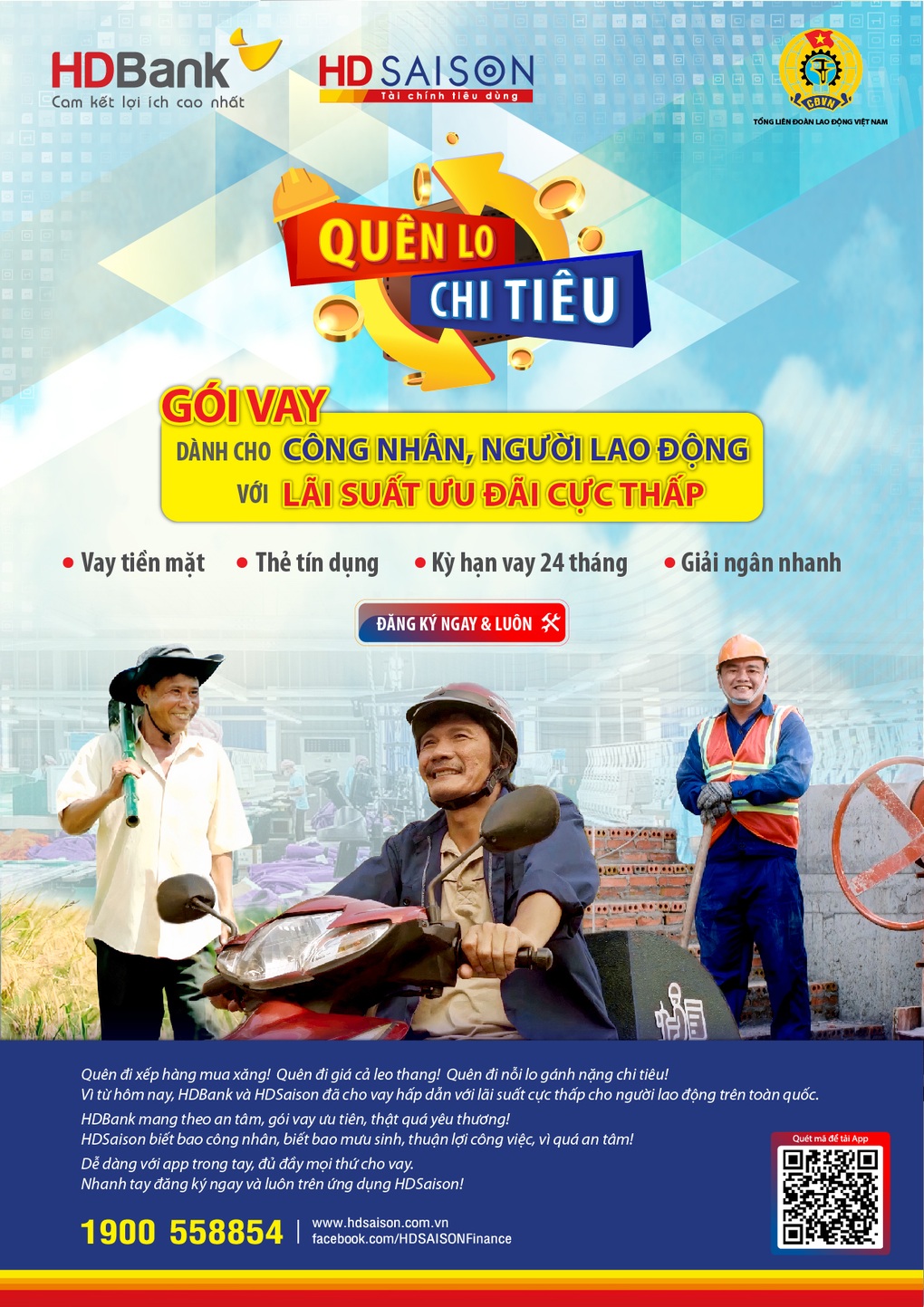Công nhân vay lãi suất thấp ở HD Saison - 1 Công nhân vay lãi suất thấp ở HD Saison - 1