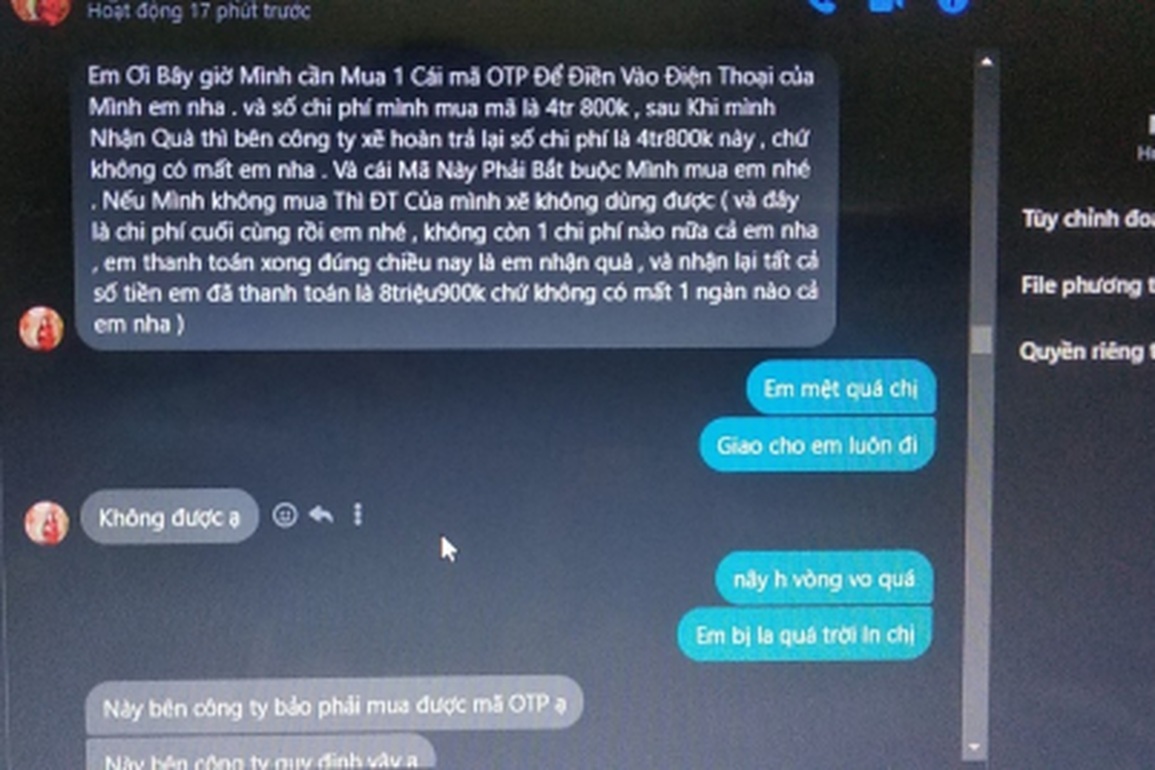 Nam sinh dùng tài khoản của mẹ chuyển 30 triệu đồng cho đối tượng lừa đảo - 1 Nam sinh dùng tài khoản của mẹ chuyển 30 triệu đồng cho đối tượng lừa đảo - 1