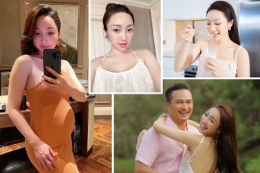 Vợ Chi Bảo tiết lộ cách chăm sóc da, giữ dáng khi mang bầu 6 tháng
