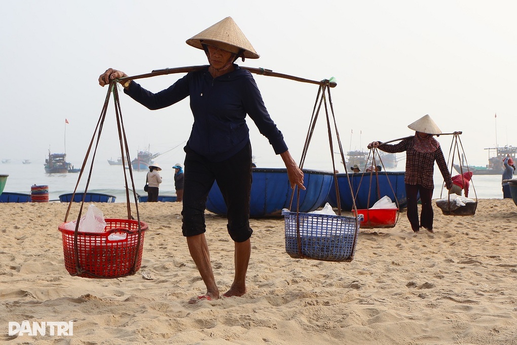 Làm mắm ngay trên bờ biển, nghề thời vụ thu nhập 500.000 đồng/ngày - 3