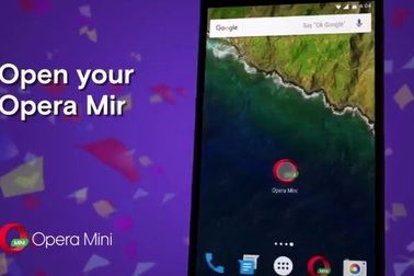 Minh họa tính năng tải video trên trình duyệt web Opera Mini