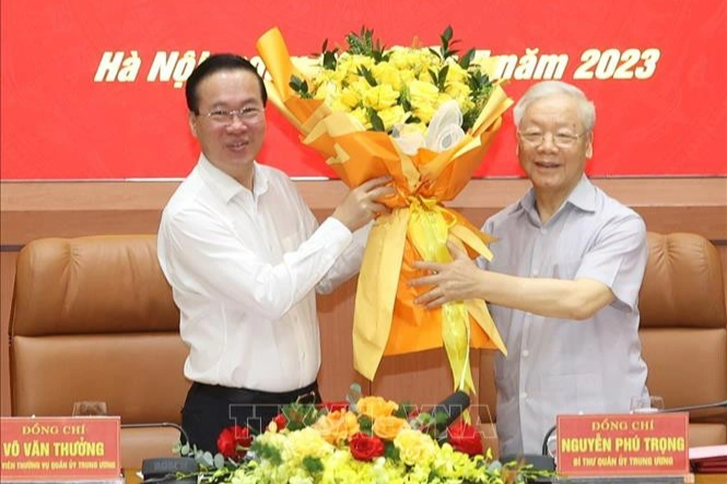 Chủ tịch nước Võ Văn Thưởng tham gia Ban Thường vụ Quân ủy Trung ương - 1 Chủ tịch nước Võ Văn Thưởng tham gia Ban Thường vụ Quân ủy Trung ương - 1