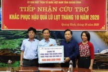 Vùng lũ tại Quảng Bình được hỗ trợ tổng trị giá hơn 50 tỷ đồng