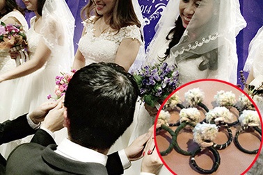 Đám cưới tập thể trao… nhẫn cỏ ở thế kỷ 21