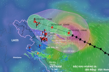 Bão Matmo đi vào Vịnh Bắc Bộ, sẽ đổ bộ Quảng Ninh sáng sớm nay