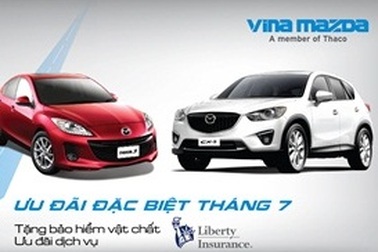 VinaMazda ưu đãi lớn trong tháng 7