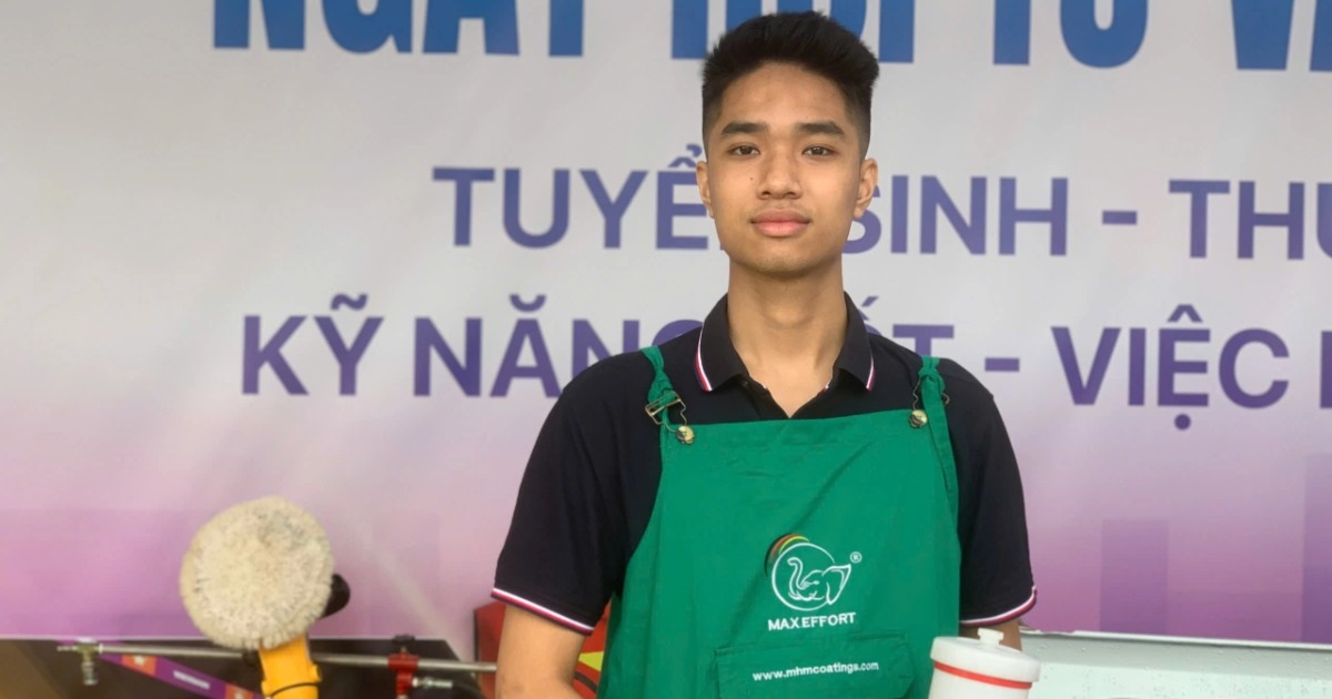 Nam sinh cao 1,8m, giỏi tiếng Anh chọn học nghề để sớm thành công