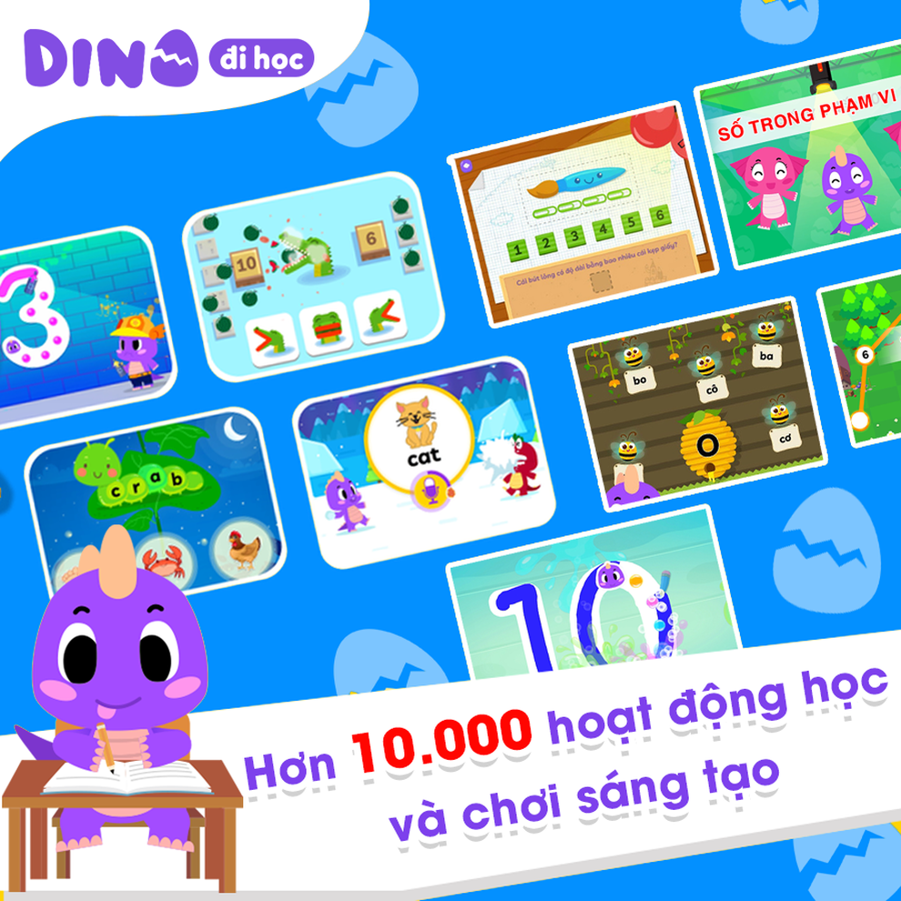Phát triển đa trí tuệ cho trẻ mầm non cùng ứng dụng DINO đi học - 3 Phát triển đa trí tuệ cho trẻ mầm non cùng ứng dụng DINO đi học - 3