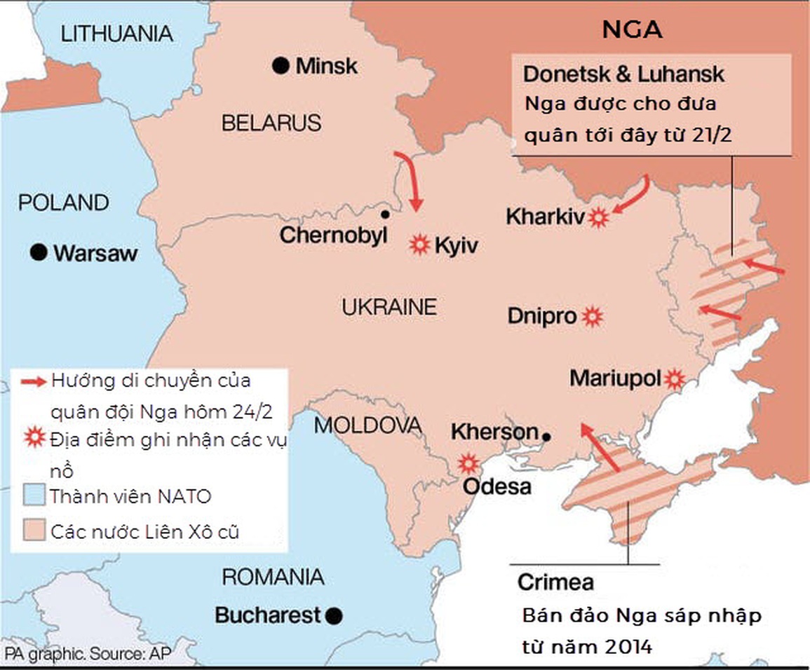 Dàn tên lửa tấn công chính xác của Nga nhằm vào các mục tiêu ở Ukraine - 1 Dàn tên lửa tấn công chính xác của Nga nhằm vào các mục tiêu ở Ukraine - 1