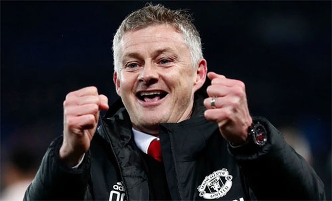 Solskjaer đi từ vai trò tạm quyền đến chính thức một cách thuyết phục. Ảnh: Reuters. 