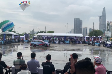 Chiếc Ioniq 5 N Drift trong sự kiện Hyundai Experience Day 2024