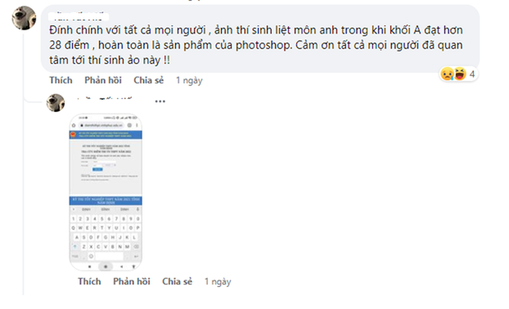 28 điểm vẫn trượt tốt nghiệp vì 1 điểm tiếng Anh là sản phẩm photoshop - 2 28 điểm vẫn trượt tốt nghiệp vì 1 điểm tiếng Anh là sản phẩm photoshop - 2