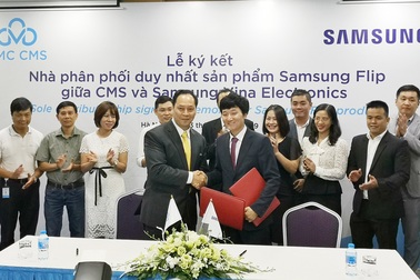 Bắt tay CMS, Samsung muốn chiếm lĩnh thị trường bảng tương tác tại Việt Nam