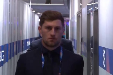 Các cầu thủ Tottenham tới sân Wanda Metropolitano