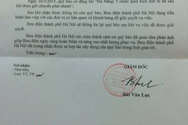 Bưu điện Hà Nội triển khai làm rõ việc “5 chiếc ipad biến mất bí ẩn”