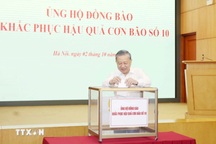 Văn phòng Trung ương Đảng ủng hộ đồng bào khắc phục hậu quả bão số 10