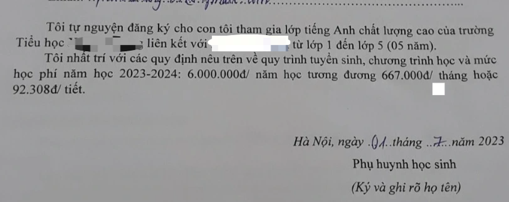 Tiếng Anh liên kết ở trường đắt hơn trung tâm, giá 4,8 triệu đồng/35 phút - 2