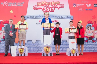 Lộ diện 5 thủ lĩnh xuất sắc nhất tại cuộc thi Toán Tư duy Mathnasium Championship Mở rộng 2017