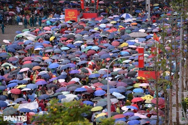 Ba Đình và nhiều khu vực ở Hà Nội mưa trong ngày hợp luyện diễu binh