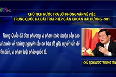 Dư luận ủng hộ bài trả lời phỏng vấn của Chủ tịch nước về Biển Đông