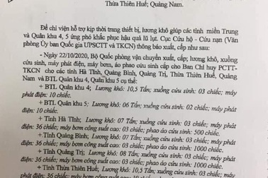 Phó Chủ tịch Quảng Trị: “Lương khô đã về đâu mà cán bộ chia nhau!?”