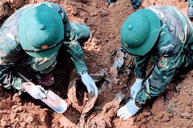 Quảng Trị:  Đội quy tập 584 phát hiện, cất bốc nhiều hài cốt liệt sĩ