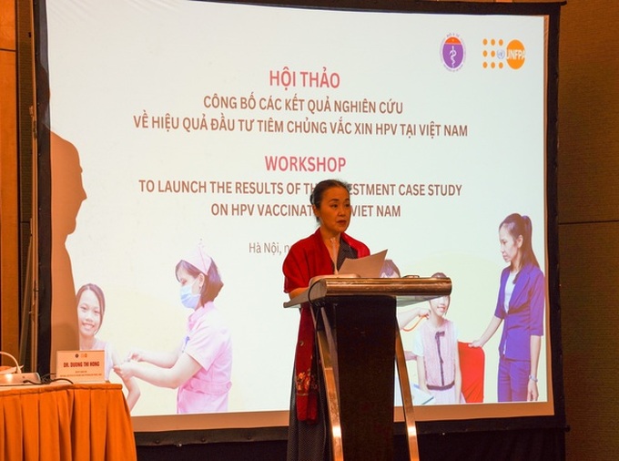 Bà Naomi Kitahara - Trưởng Đại diện UNFPA tại Việt Nam cho biết ung thư cổ tử cung hoàn toàn có thể ngăn ngừa. 