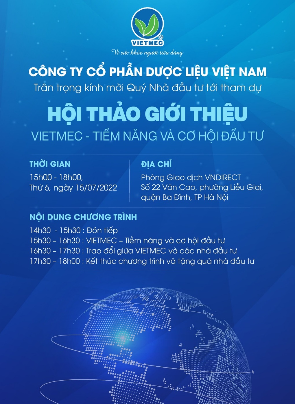 VIETMEC tổ chức roadshow trước thềm niêm yết - 1 VIETMEC tổ chức roadshow trước thềm niêm yết - 1