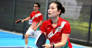Hà Hương “Phía trước là bầu trời” được chồng ủng hộ, tự tin chơi pickleball - 6
