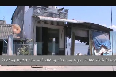 Sạt lở ở An Giang: Thêm một căn nhà bị kéo sụp xuống sông