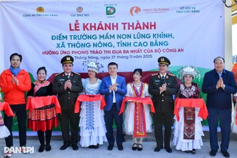 Khánh thành điểm trường Dân trí nơi biên cương Cao Bằng