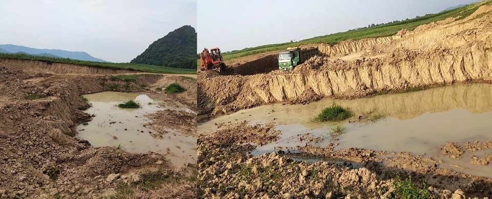 Qua mặt chính quyền, khai thác đất trái phép tràn lan tại Nghệ An - 7 Qua mặt chính quyền, khai thác đất trái phép tràn lan tại Nghệ An - 7