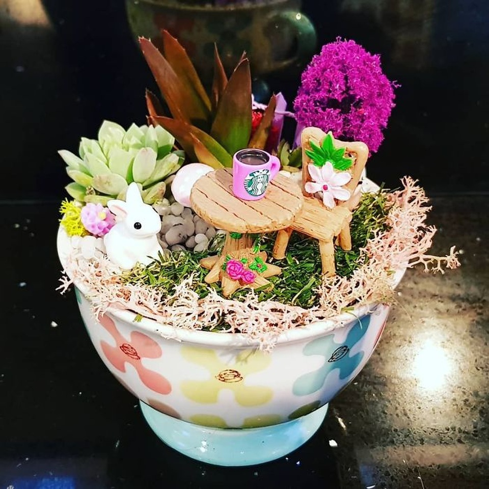 Làm đẹp không gian sống với những tiểu cảnh “nằm gọn trong lòng bàn tay” - 16 Làm đẹp không gian sống với những tiểu cảnh “nằm gọn trong lòng bàn tay” - 16