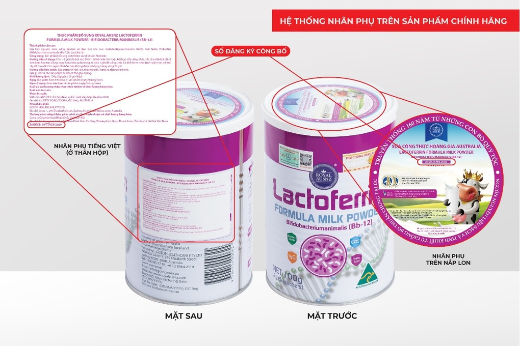 Ý nghĩa của các loại tem trên một lon Sữa Hoàng Gia Úc Royal Ausnz chính hãng - 4