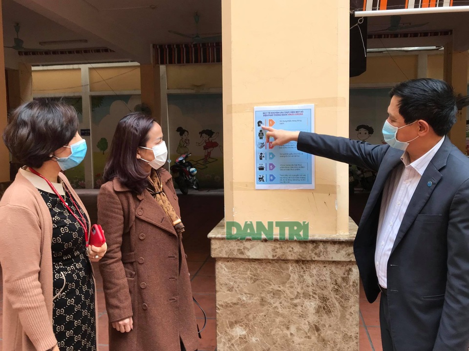 Hà Nội: Kiểm tra trường học phòng chống virus corona - 1 Hà Nội: Kiểm tra trường học phòng chống virus corona - 1