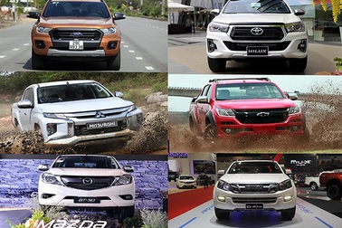 Phân khúc xe bán tải tháng 2/2019: Loạng choạng lao dốc