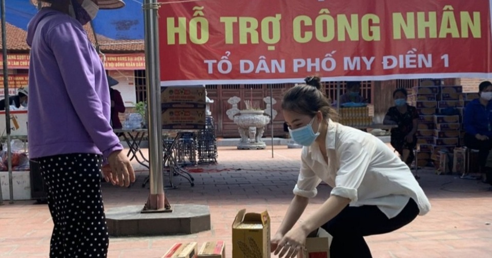 Siêu thị 0 đồng ấm lòng công nhân ở tâm dịch Bắc Giang - 1 Siêu thị 0 đồng ấm lòng công nhân ở tâm dịch Bắc Giang - 1
