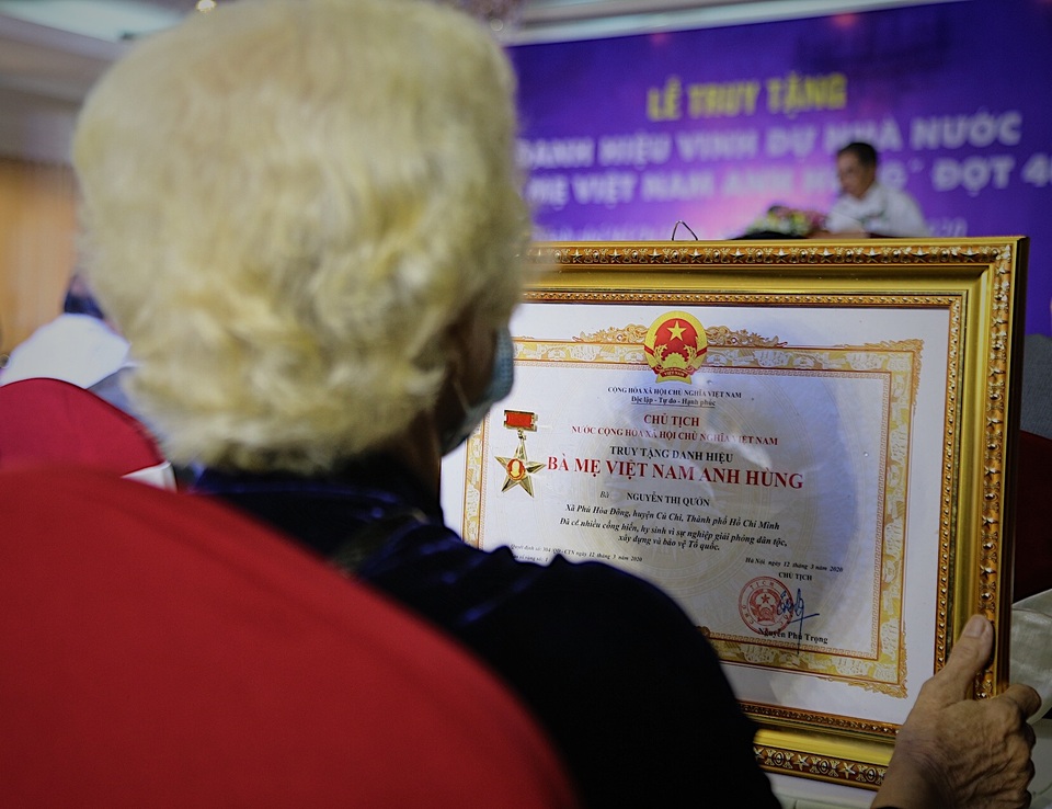 TPHCM: Truy tặng 41 danh hiệu Bà mẹ Việt Nam anh hùng - 4 TPHCM: Truy tặng 41 danh hiệu Bà mẹ Việt Nam anh hùng - 4