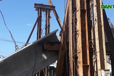 Cầu 169 tỷ đồng gặp sự cố gãy dầm khi đang thi công