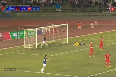 Vathanaka gỡ hòa 1-1 cho Campuchia trước Việt Nam