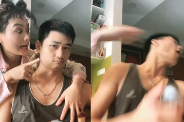 Sự thật đằng sau clip Bảo Thanh "tát chồng"