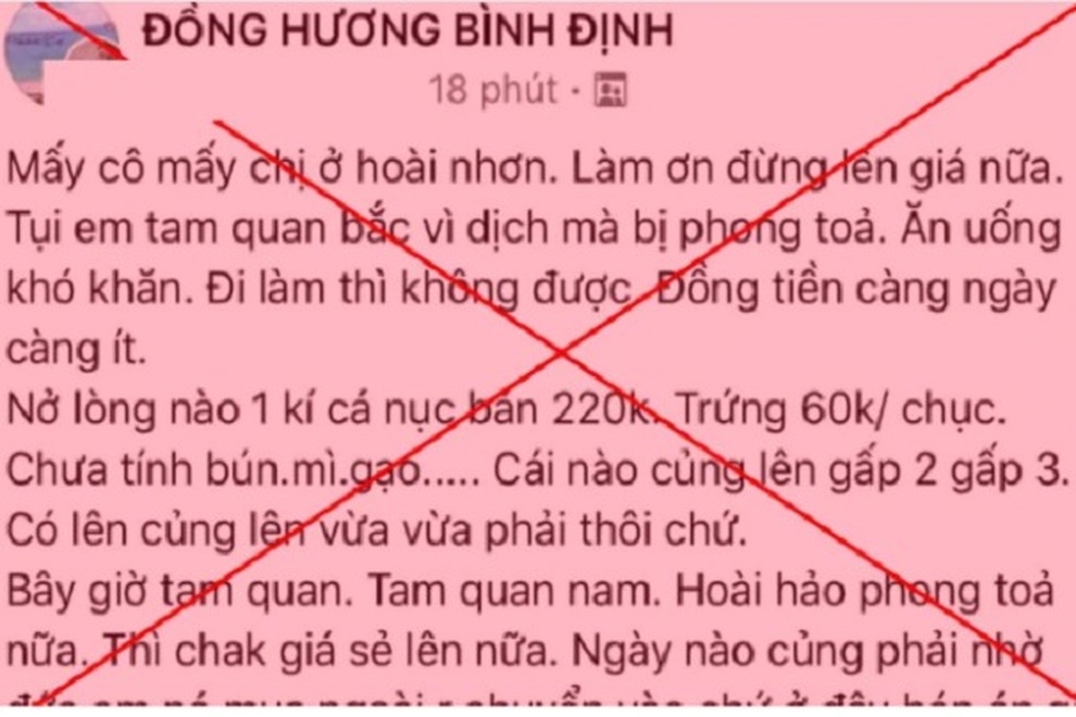 Tung tin thực phẩm tăng giá gấp 2-3 lần, thanh niên bị phạt 12,5 triệu đồng - 1 Tung tin thực phẩm tăng giá gấp 2-3 lần, thanh niên bị phạt 12,5 triệu đồng - 1