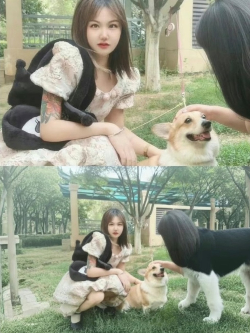 Kết quả khó ngờ khi nhờ A.I mở rộng khung ảnh (Ảnh: Weibo).